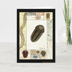 Kunstdruk Wenskaart - Trilobita Kaart