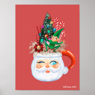  kunstdrukken voor de kerstMok Poster