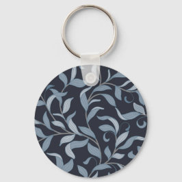 Kunsten en ambachten Blue Leaf Botanical Sleutelhanger