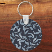 Kunsten en ambachten Blue Leaf Botanical Sleutelhanger (Voorkant)