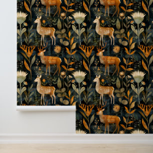 Kunsten en ambachten Schotse distels en sterren Behang