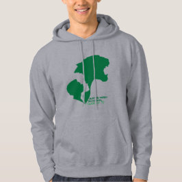 kunsten op school Groene silhouettes Hoodie