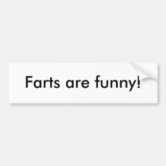 Kunsten zijn grappig! bumpersticker