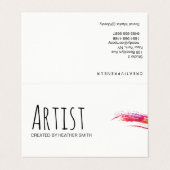 Kunstenaar / Aquarel Visitekaartjes (Buitenkant ongevouwen)