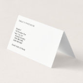 Kunstenaar / Aquarel Visitekaartjes (Achterkant)