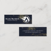 Kunstenaar Brushed Logo | Halftoonse Abstracte ach Mini Visitekaartje (Voorkant / Achterkant)