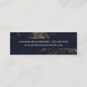 Kunstenaar Brushed Logo | Halftoonse Abstracte ach Mini Visitekaartje (Achterkant)