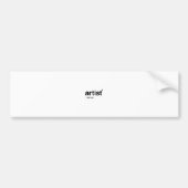 kunstenaar bumpersticker (Voorkant)