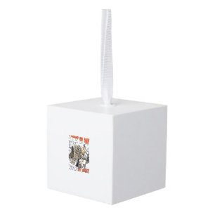 Kunstenaar Dag Heks Nacht Halloween Skelet Schilde Kubus Ornament