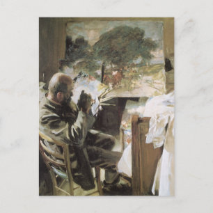 Kunstenaar in Zijn Studio door John Singer Sargent Briefkaart