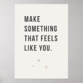 Kunstenaar Inspiratie Citaat. Minimaal Creatief Poster (Voorkant)