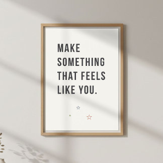 Kunstenaar Inspiratie Citaat. Minimaal Creatief Poster