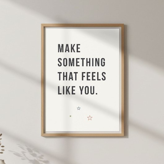 Kunstenaar Inspiratie Citaat. Minimaal Creatief Poster