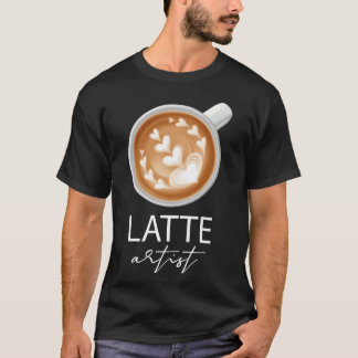 Kunstenaar Latte Koffieliefhebber familie T-shirt