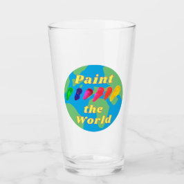 Kunstenaar ontwerper creatieve Schilder de wereld Glas