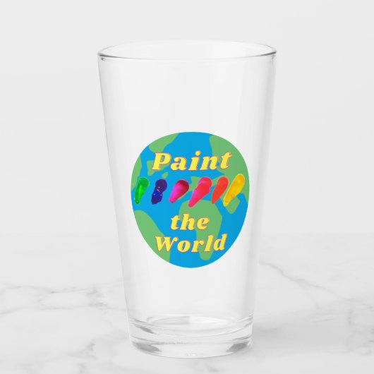 Kunstenaar ontwerper creatieve Schilder de wereld Glas (Voorkant)