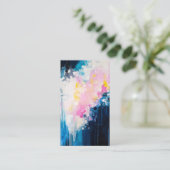 Kunstenaar schilder met media-icoon visitekaartje (Staand voorkant)