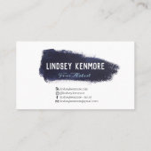 Kunstenaar schilder met media-icoon visitekaartje (Achterkant)