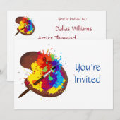 Kunstenaar Schilder Thema Verjaardag Kaart (Voorkant / Achterkant)