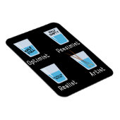 Kunstenaar speelt schimmelaar kunstenaars magneet (Rechterzijde)