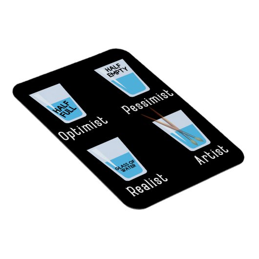 Kunstenaar speelt schimmelaar kunstenaars magneet (Rechterzijde)