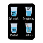 Kunstenaar speelt schimmelaar kunstenaars magneet (Verticaal)