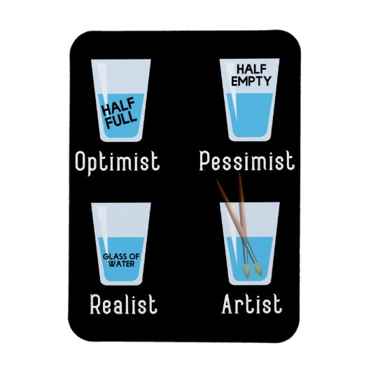 Kunstenaar speelt schimmelaar kunstenaars magneet (Verticaal)