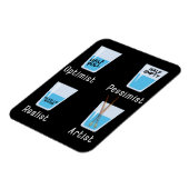 Kunstenaar speelt schimmelaar kunstenaars magneet (Linkerzijde)