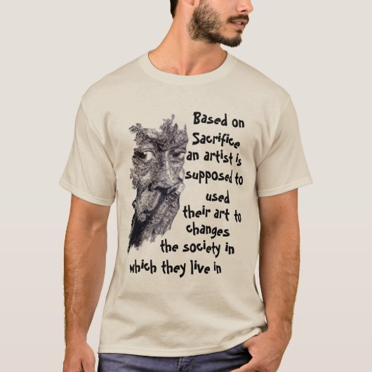 kunstenaar t-shirt (Voorkant)