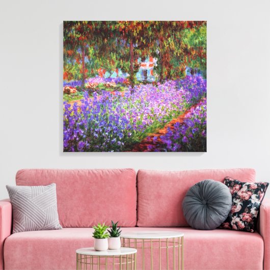 Kunstenaar Tuin Monet Fine Art Canvas Afdruk (Insitu (Woonkamer))