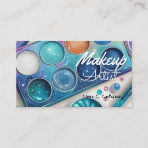 Kunstenaar voor Bold Sparkle Make-up Visitekaartje