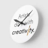 Kunstenaars doen dat met creativiteit ronde klok (Hoek)
