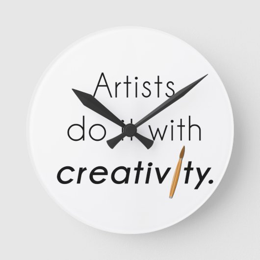 Kunstenaars doen dat met creativiteit ronde klok (Voorkant)