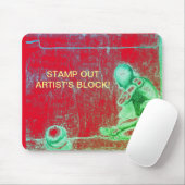 Kunstenaars en creatieve mensen droomden het blok  muismat (Met muis)