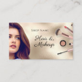 Kunstenaars, foto's, gouden Visitekaartje (Voorkant)