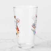 Kunstenaars schilderen water glas (Links)