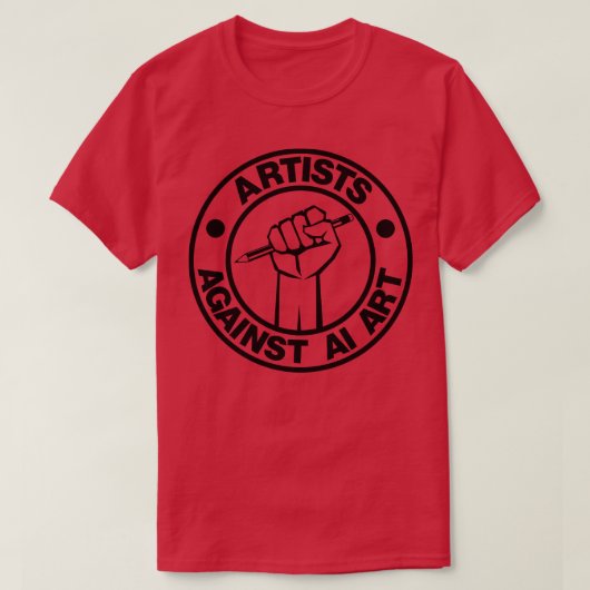 Kunstenaars tegen AI Art 2 T-shirt (Design voorkant)