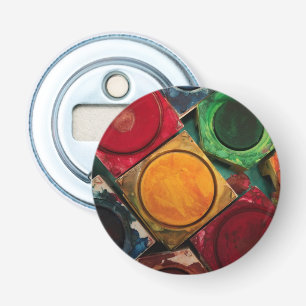 Kunstenaars Waterverf Verf Vakje Palet Button Flesopener