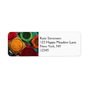 Kunstenaars Waterverf Verf Vakje Palet Etiket