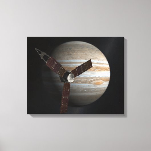 Kunstenaarsconcept van het Juno-ruimtevaartuig Canvas Afdruk (Voorkant)