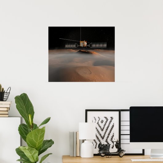 Kunstenaarsconcept van het Mars Express-ruimtevaar Poster (Thuiskantoor)