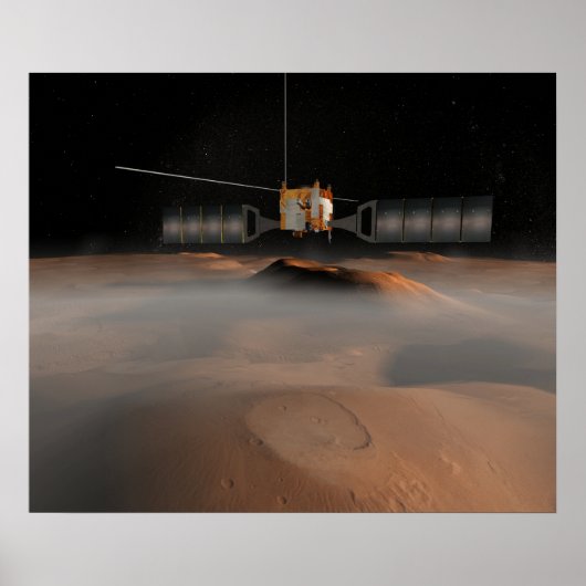 Kunstenaarsconcept van het Mars Express-ruimtevaar Poster (Voorkant)