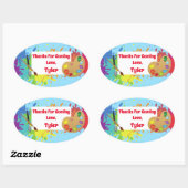 Kunstenaarsfeest Dank u Sticker (Vel)