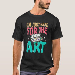 Kunstenaarskleding voor schilderen schetsen verf t-shirt