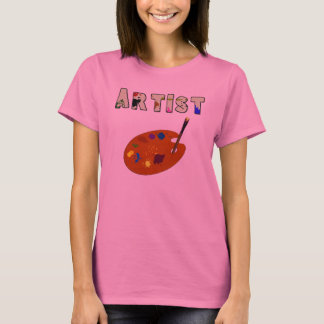 Kunstenaarspalet Lange Mouwen Dames Shirt