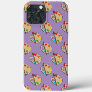 Kunstenaarspalet met verfkwast iPhone 13 pro max hoesje