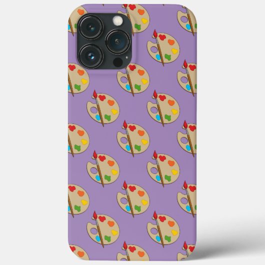 Kunstenaarspalet met verfkwast Case-Mate iPhone case (Achterkant)