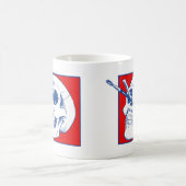 Kunstenaarsschedel met potloden en penselen koffiemok (Center)