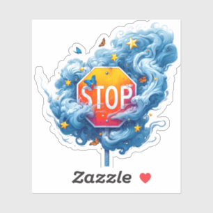 Kunstenaarstopteken Sticker