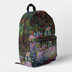 Kunstenaarstuin in Giverny door Claude Monet Bedrukte Rugzak